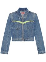 Diesel veste crop De-Simmy-Hs-S en jean - Bleu - thumbnail