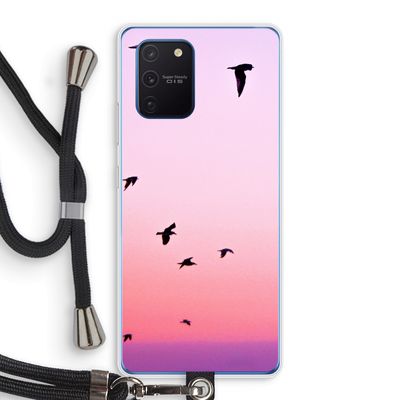 Fly away: Samsung Galaxy Note 10 Lite Transparant Hoesje met koord