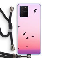 Fly away: Samsung Galaxy Note 10 Lite Transparant Hoesje met koord