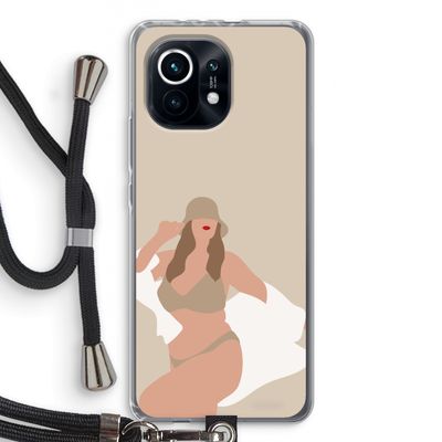 One of a kind: Xiaomi Mi 11 Transparant Hoesje met koord