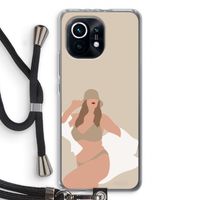 One of a kind: Xiaomi Mi 11 Transparant Hoesje met koord