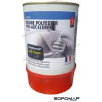 Reparaciónes fibra de vidrio SOR140100 - RESINA POLIESTER+CATALIZADOR 750GR.