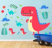Muursticker Dinosaurus voor kinderen