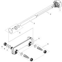 Oase Kwartsbuis D44x518mm met Rand - UV-C Filter Buis voor Kraakheldere Vijvers