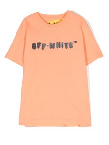 Off-White Kids t-shirt à logo imprimé - Orange