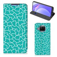 Xiaomi Mi 10T Lite | Bookcase | Cracks Blue