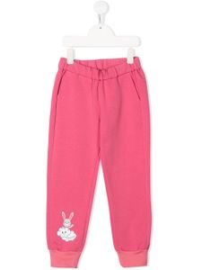 Simonetta pantalon de jogging à lapin imprimé - Rose