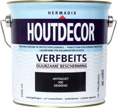 hermadix houtdecor 620 zwart 0.75 ltr