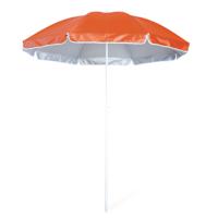 Strand Parasol Lima - D150 cm - oranje - opvouwbaar - verstelbare hoogte - met opbergtas