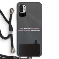 uw waarde daalt niet: Xiaomi Redmi Note 10 5G Transparant Hoesje met koord