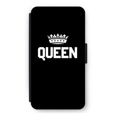 Queen zwart: iPhone 12 mini Flip Hoesje