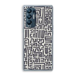 Moroccan Print: Oppo Find X3 Neo Transparant Hoesje