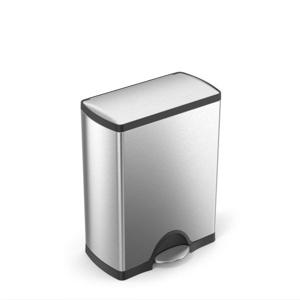 Simplehuman Afvalemmer Classic 50 liter (zilver)