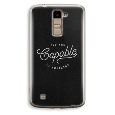 Capable: LG K10 (2016) Transparant Hoesje