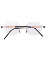 Kuboraum lunettes à monture hexagonale - Noir