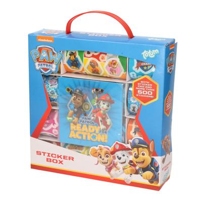 Paw Patrol sticker box - cadeaupakket - 1000 stickers - incl tekenboekje