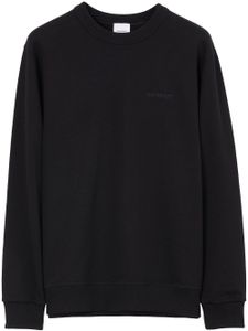 Burberry sweat en coton à carreaux - Noir