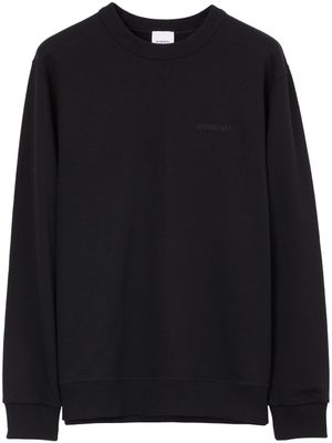 Burberry sweat en coton à carreaux - Noir