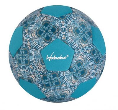 Waboba mini strandvoetbal junior 200 mm rubber blauw