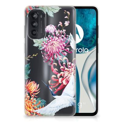 Motorola Moto G52/G82 | TPU Hoesje | Bird Flowers