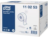 Tork Premium Mini jumborol toiletpapier zacht, 2-laags, systeem T2, wit 12 stuks - thumbnail