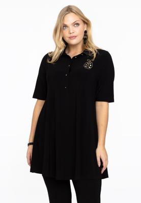 Yoek Tuniek wide bottom LADYBUG | Zwart | Maat 42/44