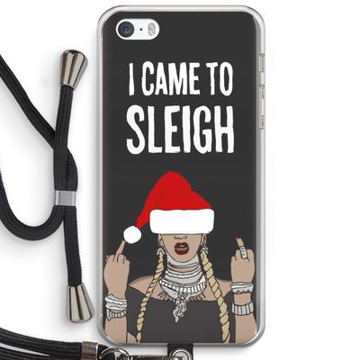 Came To Sleigh: iPhone 5 / 5S / SE Transparant Hoesje met koord