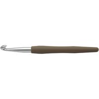 Creativ Company Haaknaalden, afm 8, l: 14,5 cm, afm 8 mm, bruin, 1 stuk