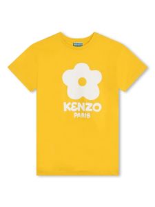 Kenzo Kids robe Boke Flower en coton biologique - Jaune