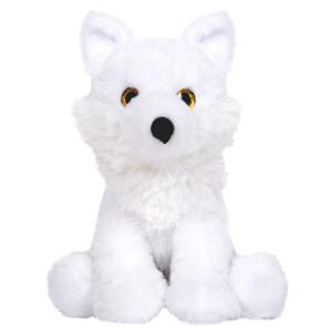 Knuffeldier Wolf Snowie - zachte pluche stof - dieren knuffels - wit - 24 cm