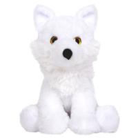 Knuffeldier Wolf Snowie - zachte pluche stof - dieren knuffels - wit - 24 cm - thumbnail