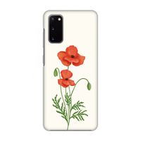 Red poppy: Volledig geprint Samsung Galaxy S20 Hoesje