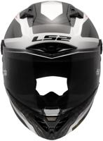 LS2 integraalhelm "ff805 thunder carbon gp diamond helmet ff805 thunder gp rhombus white/grey xxl