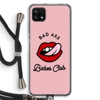 Badass Babes Club: Samsung Galaxy A22 5G Transparant Hoesje met koord