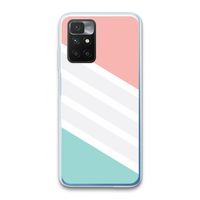 Strepen pastel: Xiaomi Redmi 10 Transparant Hoesje