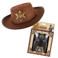 Cowboy verkleedset voor kinderen met hoed