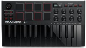 Akai MPK Mini MK3 MIDI toetsenbord 25 toetsen USB Zwart, Rood
