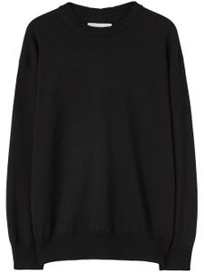 Jil Sander pull en laine à col rond - Noir