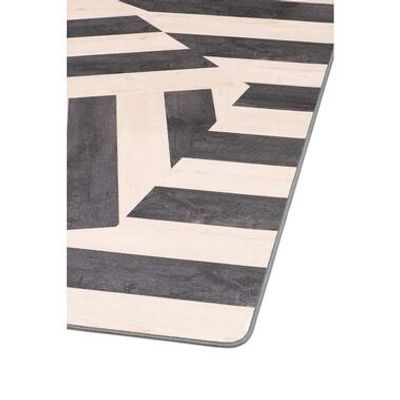 Tarkett vloerkleed Finally Vinyl™ Houten zeshoek - zwart - 166x196 cm