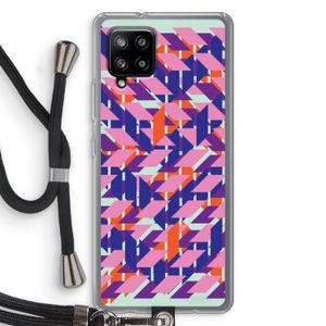 Skew Blush 3: Samsung Galaxy A42 5G Transparant Hoesje met koord