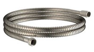 HOGAFLEX M-2 doucheslang van metaal, roestvrij staal afmetingen: ca. 200 cm ½" (Ø ca. 1,9 cm) standaard aansluiting inclusief waterbesparende pakking - tot wel 50% minder water verbruik garan