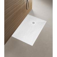 Wiesbaden Stonea Douchebak - Antislip - Composiet - 800x1200x30mm - Inkortbaar - Mat Wit