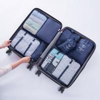 Buiten 8 In 1 multi functie Portable reizen regeling opslag zakken (marineblauw)