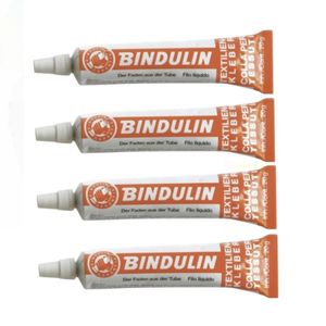 Set van 4x stuks tube textiellijm 17,5 gram