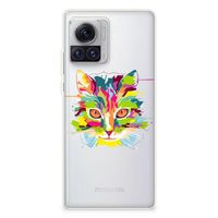 Motorola Moto X30 Pro Telefoonhoesje met Naam Cat Color
