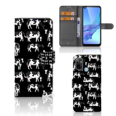 OPPO A53 | OPPO A53s | Telefoonhoesje | Met pasjeshouder | Koetjes