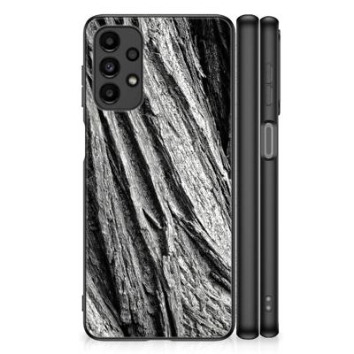 Houten Print Telefoonhoesje Samsung Galaxy A13 4G Boomschors Grijs