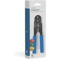 Krimptang | CAT5e / CAT6 / CAT6a | Snijden / Strippen / Tang | ABS / Staal | Blauw