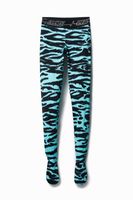 Slim fit legging met dierenprint - BLUE - L - thumbnail