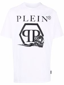 Philipp Plein t-shirt à logo imprimé - Blanc